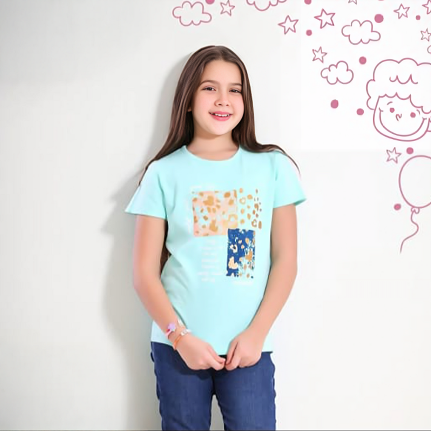 Girls' Summer Printed Top