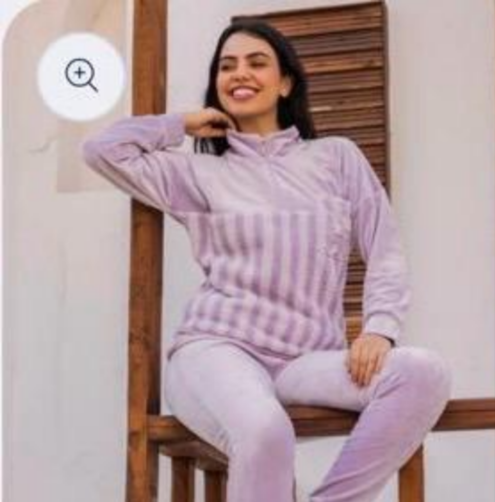 rose-colored winter pajama