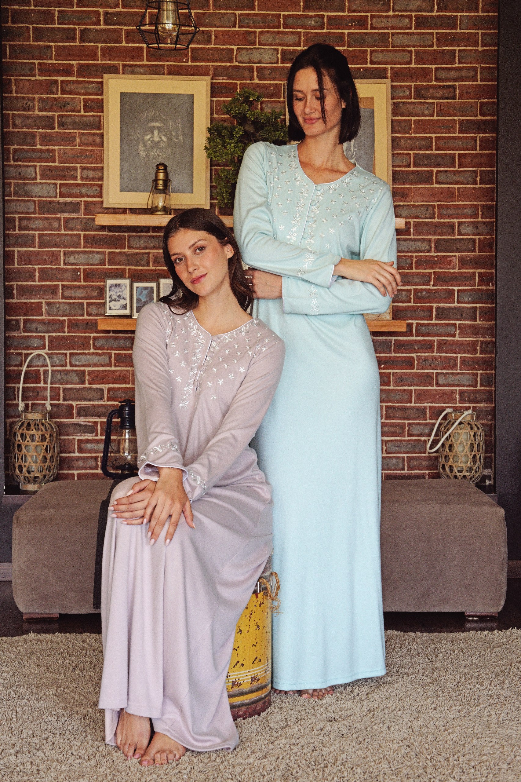 Soft, cozy home abayas designed with a long, flowy silhouette for effortless comfort and elegance