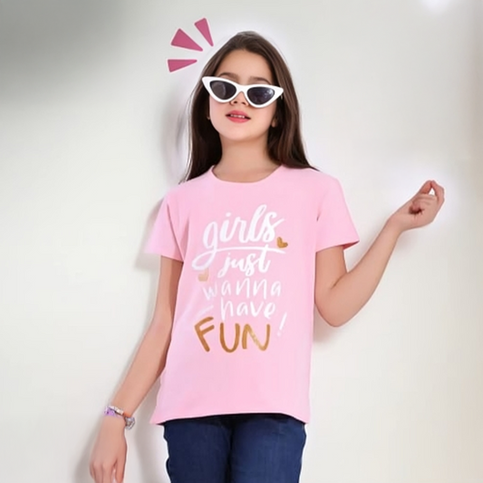 Girls Power Pink Tee