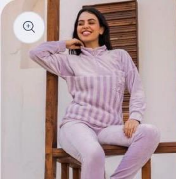 rose-colored winter pajama