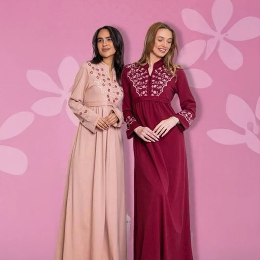 Cotton embroidery jalabiya